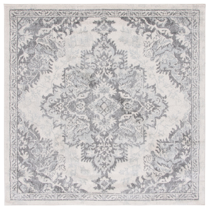 SAFAVIEH Tulum Collection TUL278C Ivory / Grey Rug Image 6