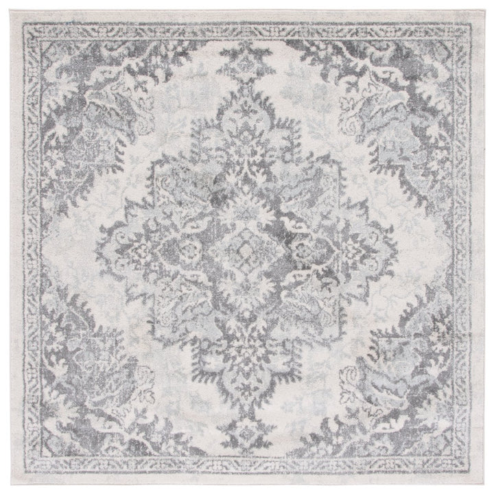 SAFAVIEH Tulum Collection TUL278C Ivory / Grey Rug Image 1