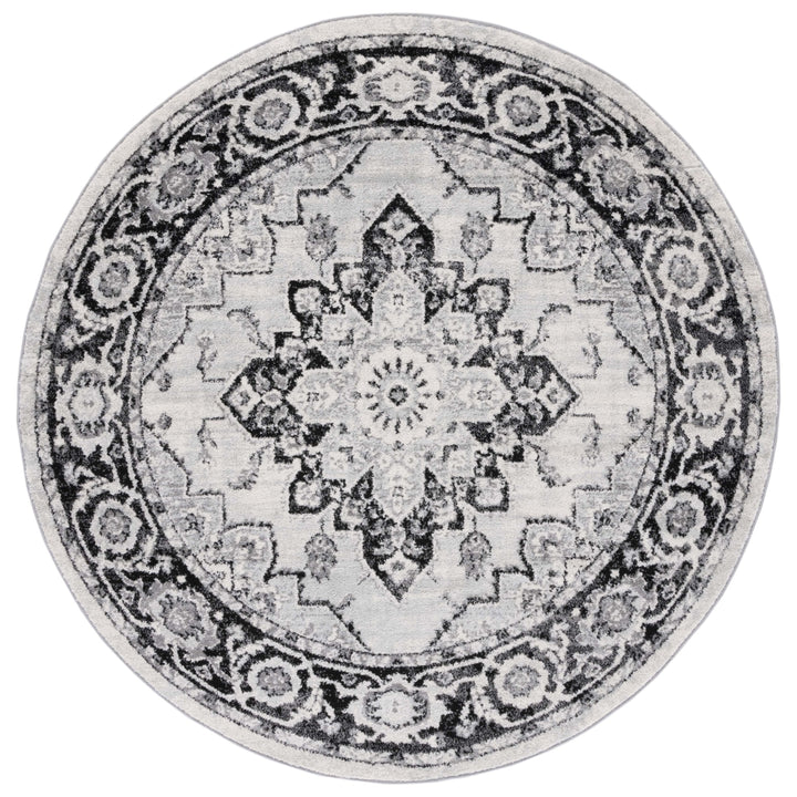 SAFAVIEH Tulum Collection TUL279A Ivory / Black Rug Image 4