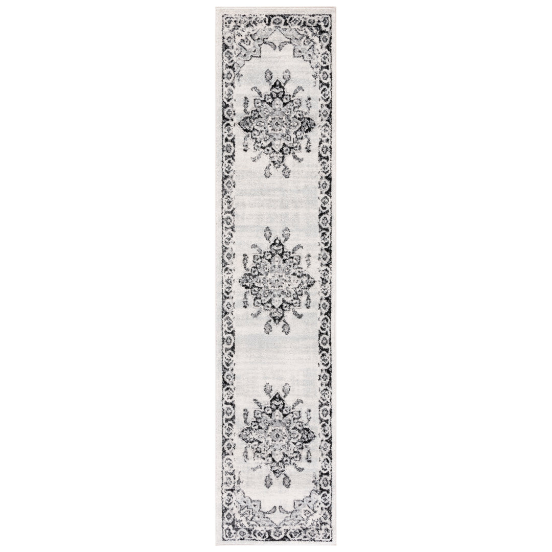 SAFAVIEH Tulum Collection TUL279A Ivory / Black Rug Image 5