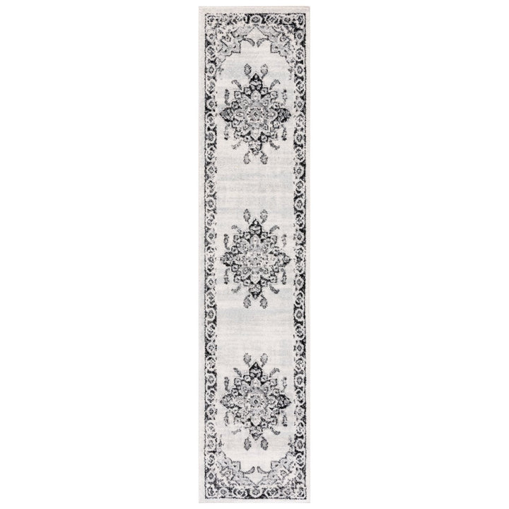 SAFAVIEH Tulum Collection TUL279A Ivory / Black Rug Image 1