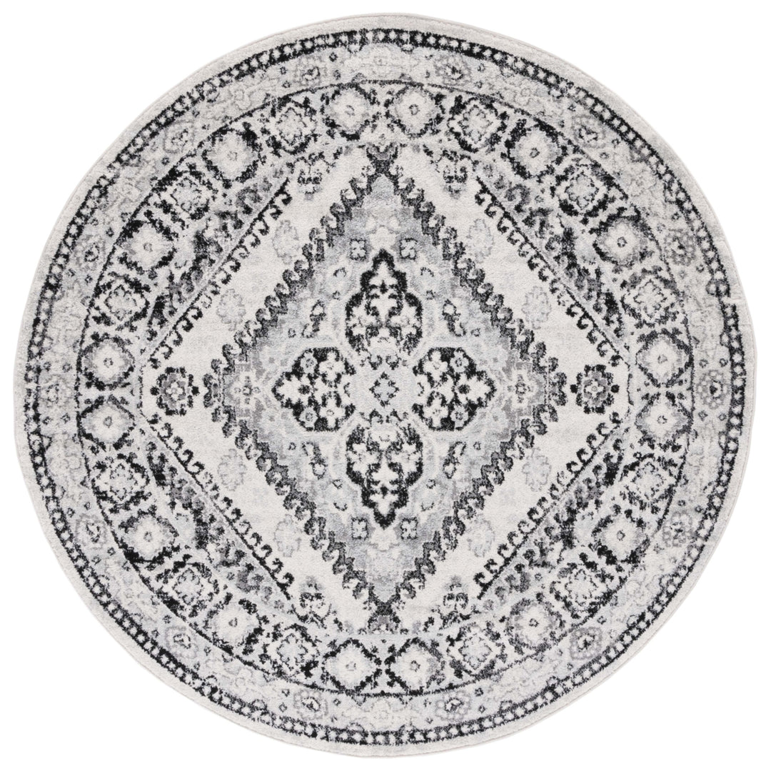 SAFAVIEH Tulum Collection TUL280A Ivory / Black Rug Image 4