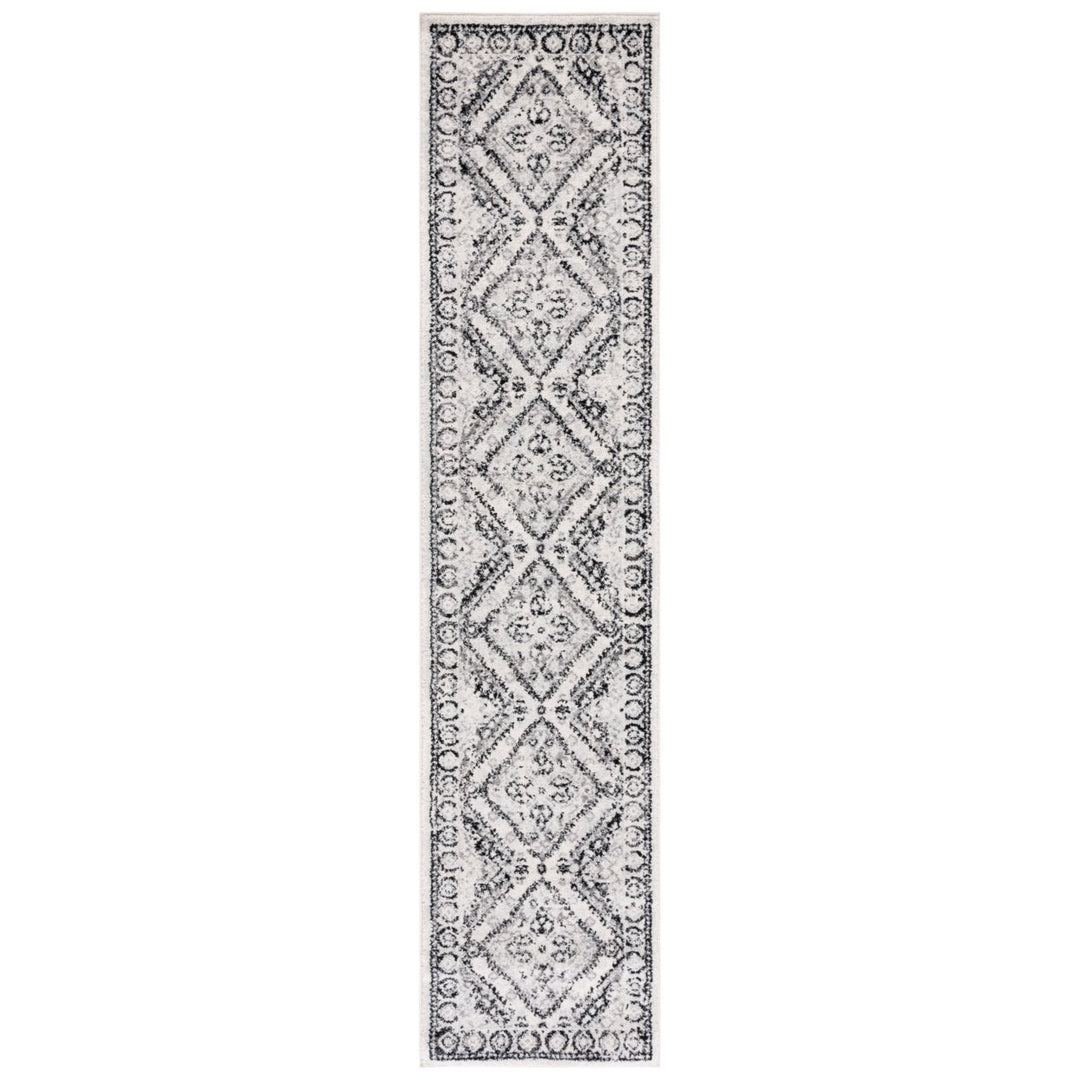 SAFAVIEH Tulum Collection TUL280A Ivory / Black Rug Image 1