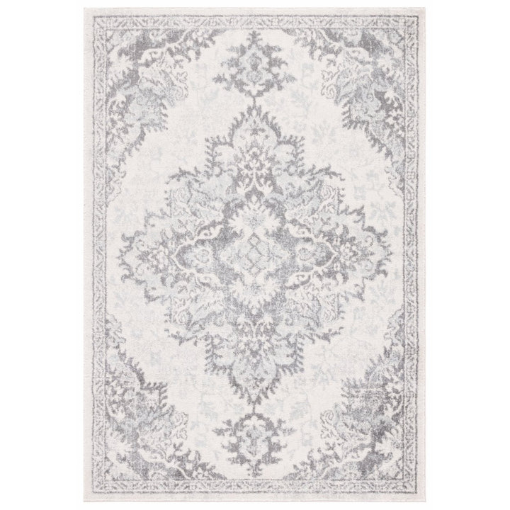 SAFAVIEH Tulum Collection TUL278C Ivory / Grey Rug Image 1