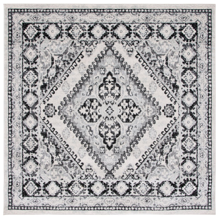 SAFAVIEH Tulum Collection TUL280A Ivory / Black Rug Image 1