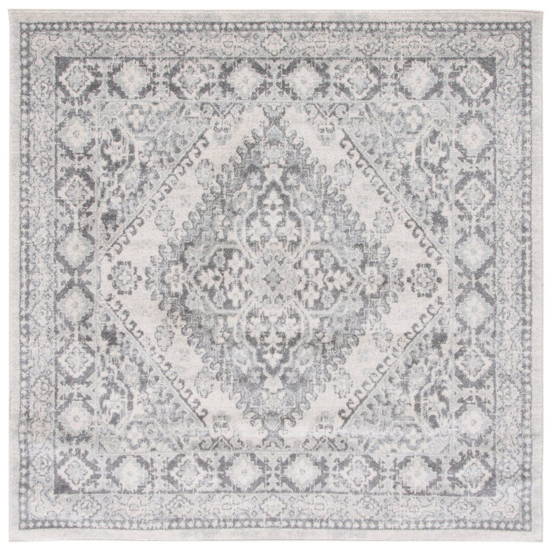 SAFAVIEH Tulum Collection TUL280C Ivory / Grey Rug Image 1