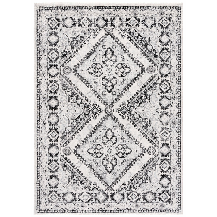 SAFAVIEH Tulum Collection TUL280A Ivory / Black Rug Image 10