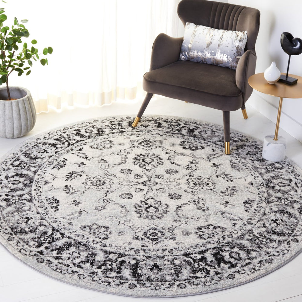 SAFAVIEH Tulum Collection TUL281A Ivory / Black Rug Image 2