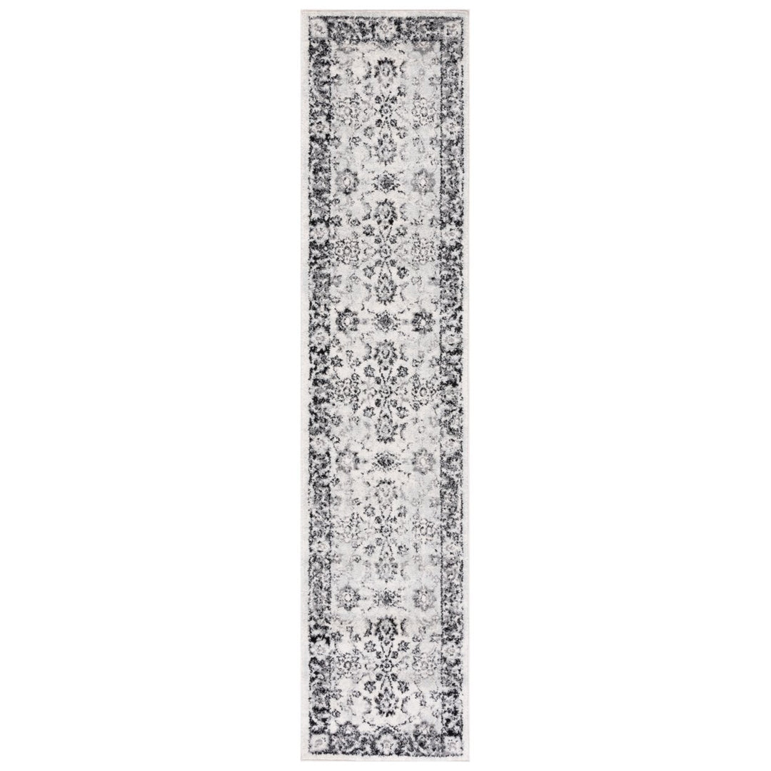 SAFAVIEH Tulum Collection TUL281A Ivory / Black Rug Image 1