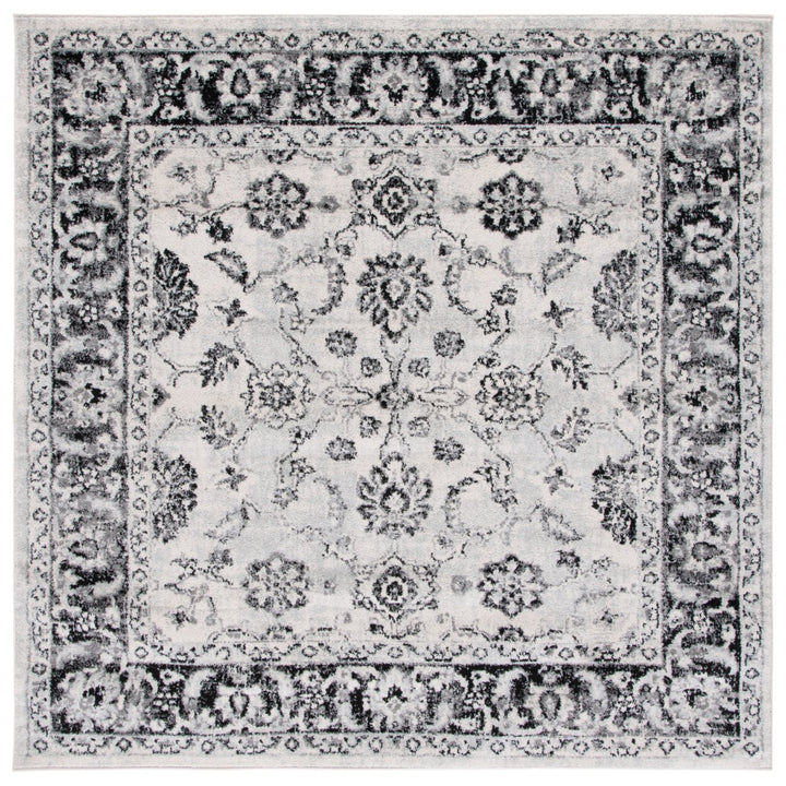 SAFAVIEH Tulum Collection TUL281A Ivory / Black Rug Image 1