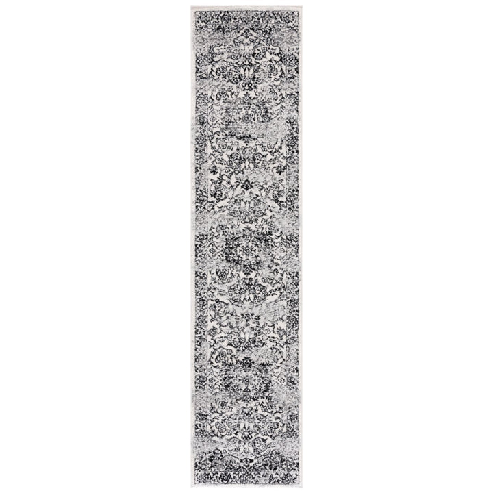 SAFAVIEH Tulum Collection TUL282A Ivory / Black Rug Image 1