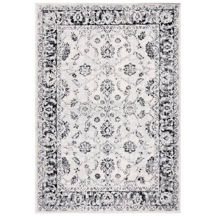 SAFAVIEH Tulum Collection TUL281A Ivory / Black Rug Image 1