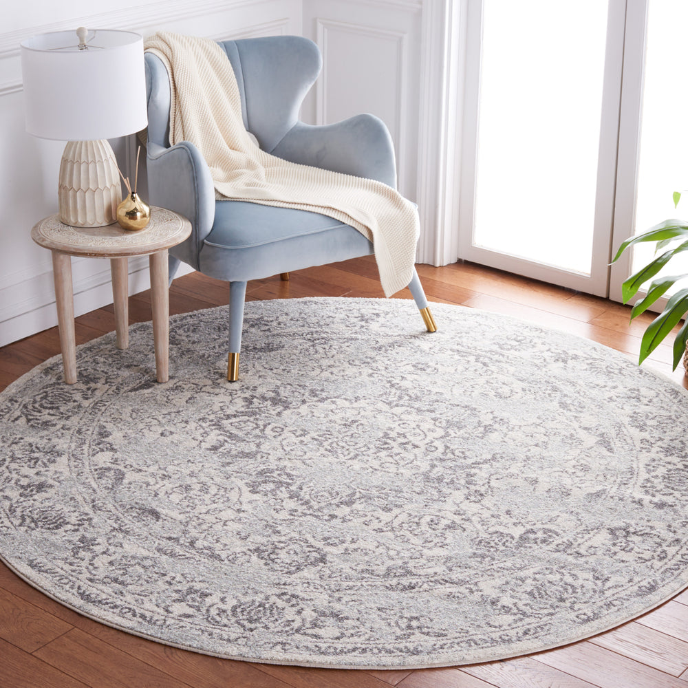 SAFAVIEH Tulum Collection TUL282C Ivory / Grey Rug Image 2