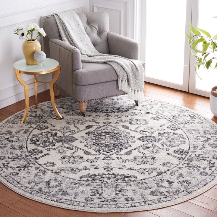 SAFAVIEH Tulum Collection TUL283A Ivory / Black Rug Image 2