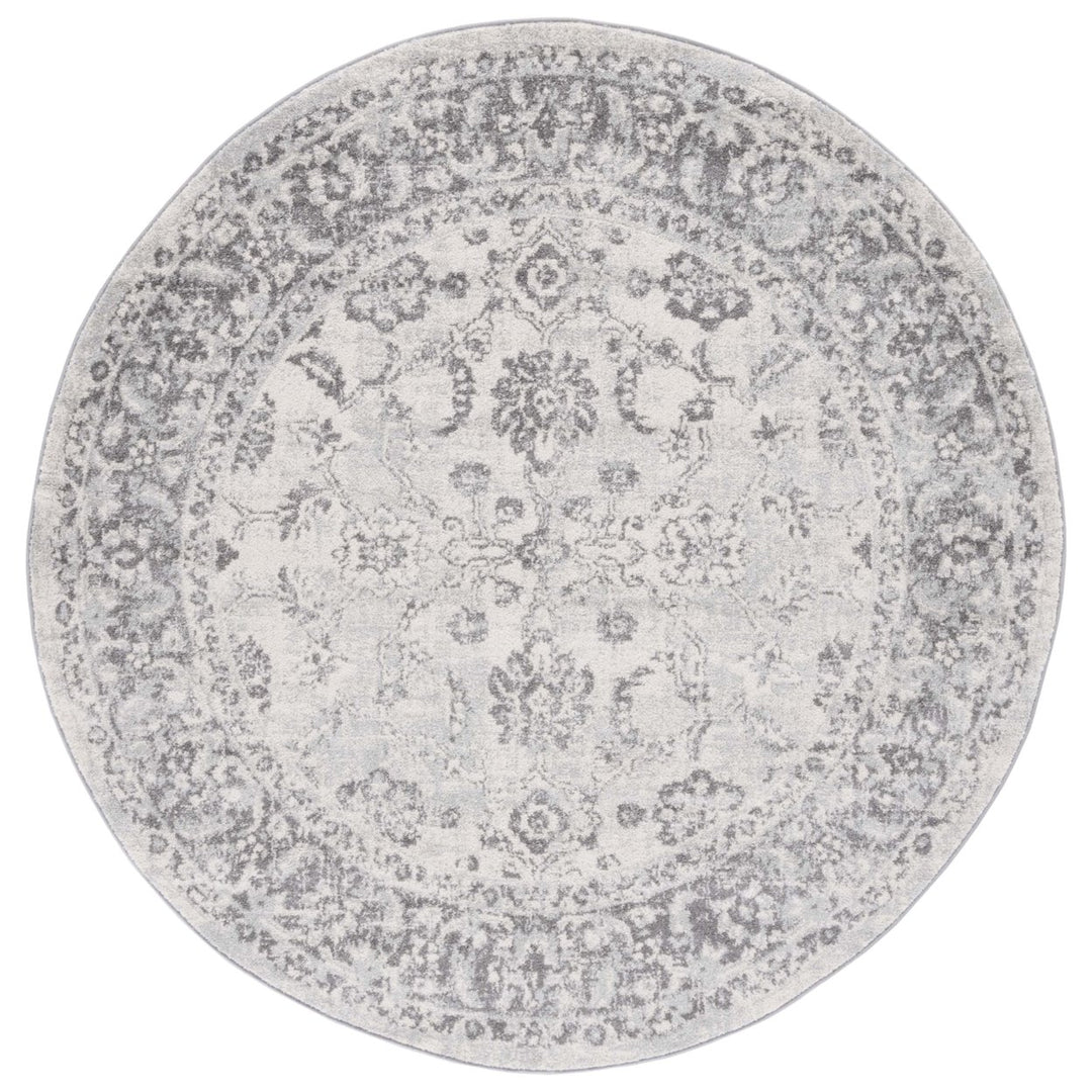 SAFAVIEH Tulum Collection TUL281C Ivory / Grey Rug Image 1