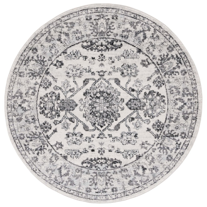 SAFAVIEH Tulum Collection TUL283A Ivory / Black Rug Image 1