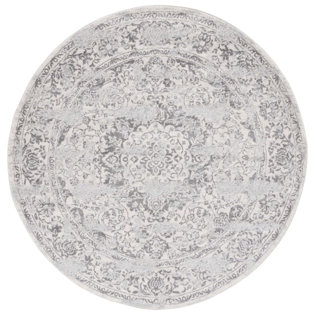 SAFAVIEH Tulum Collection TUL282C Ivory / Grey Rug Image 1