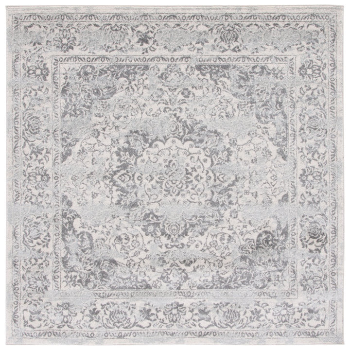 SAFAVIEH Tulum Collection TUL282C Ivory / Grey Rug Image 1