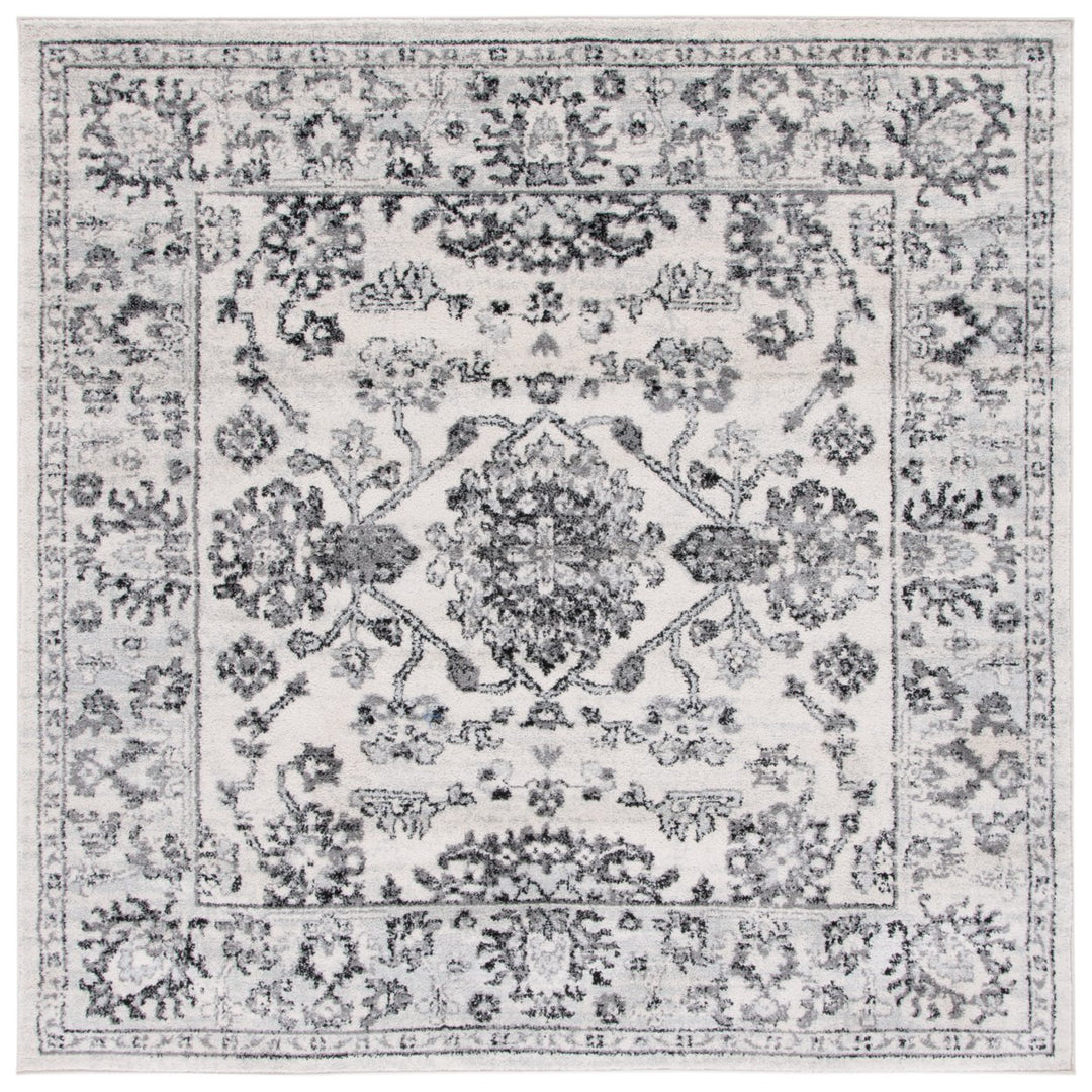 SAFAVIEH Tulum Collection TUL283A Ivory / Black Rug Image 1