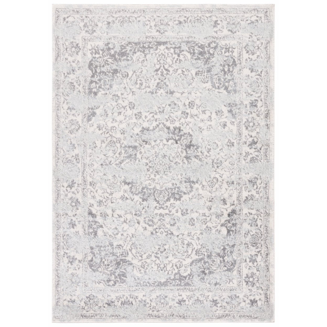 SAFAVIEH Tulum Collection TUL282C Ivory / Grey Rug Image 1