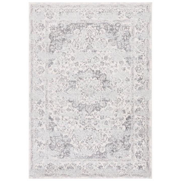 SAFAVIEH Tulum Collection TUL282C Ivory / Grey Rug Image 1