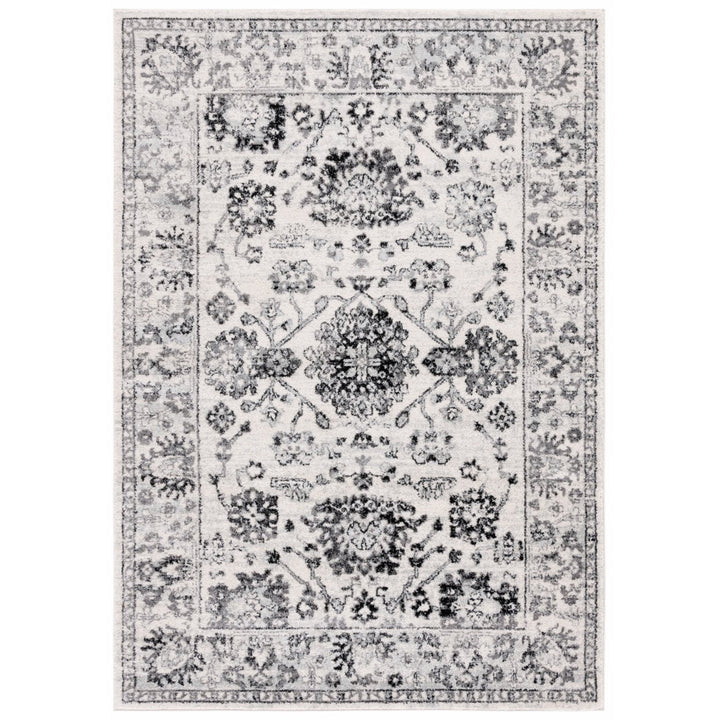 SAFAVIEH Tulum Collection TUL283A Ivory / Black Rug Image 1