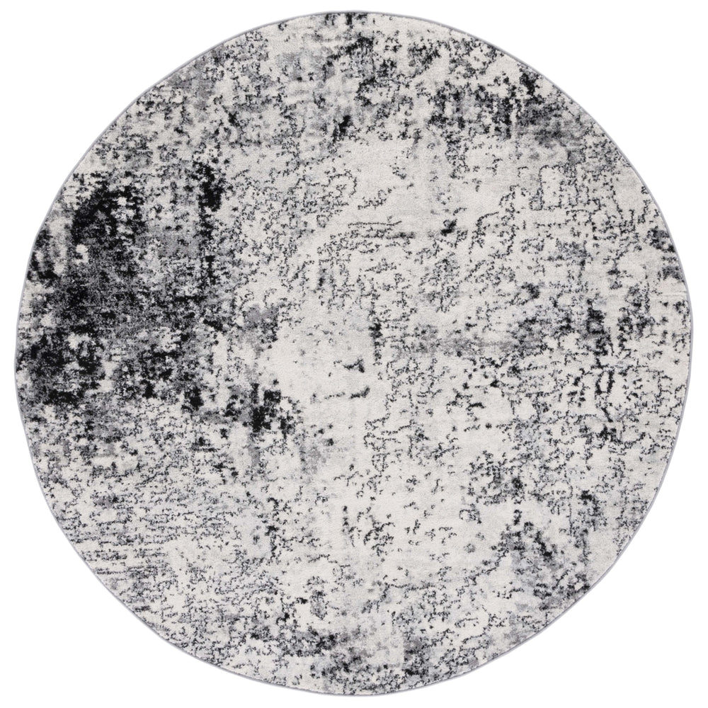 SAFAVIEH Tulum Collection TUL284A Ivory / Black Rug Image 2