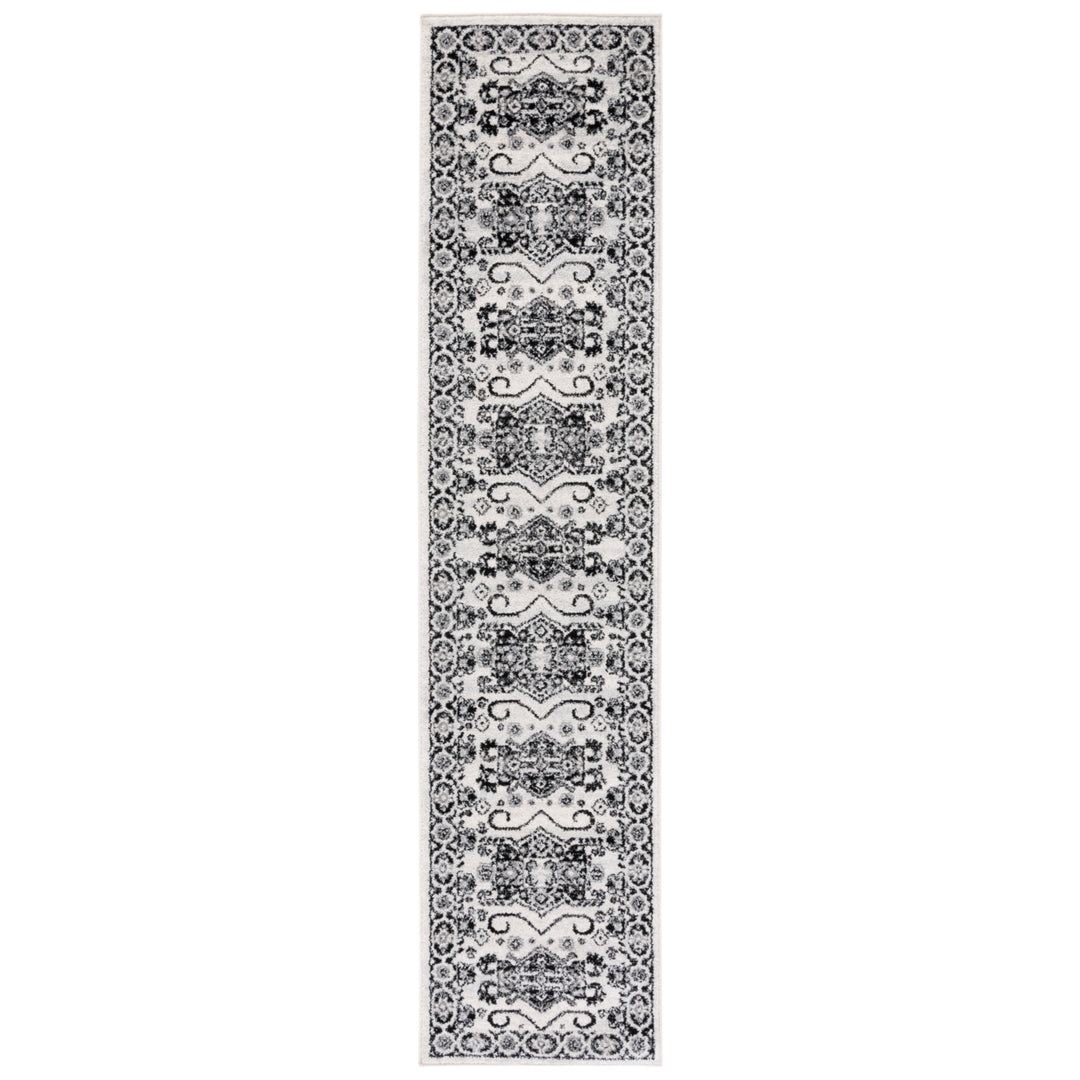 SAFAVIEH Tulum Collection TUL285A Ivory / Black Rug Image 5