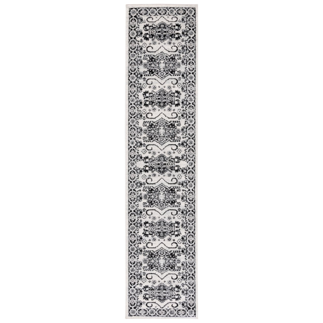 SAFAVIEH Tulum Collection TUL285A Ivory / Black Rug Image 1