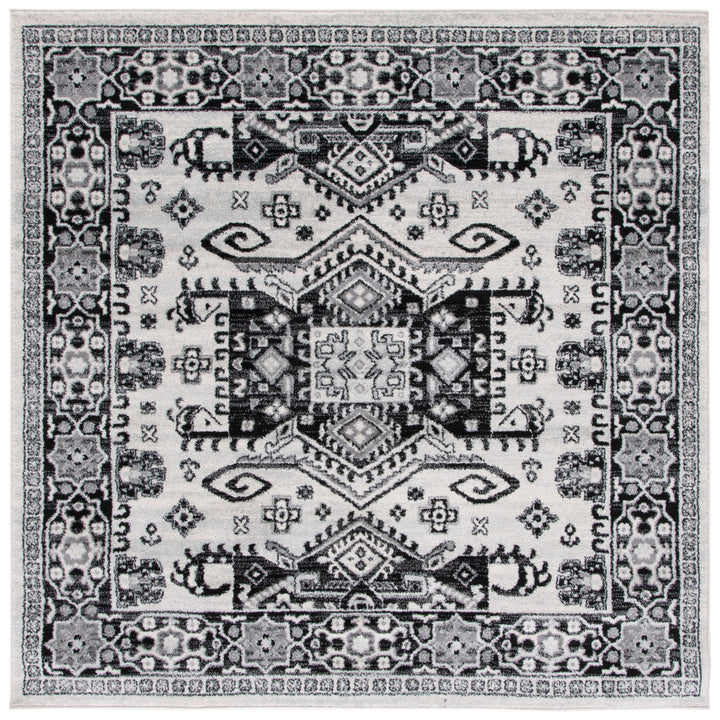 SAFAVIEH Tulum Collection TUL285A Ivory / Black Rug Image 6