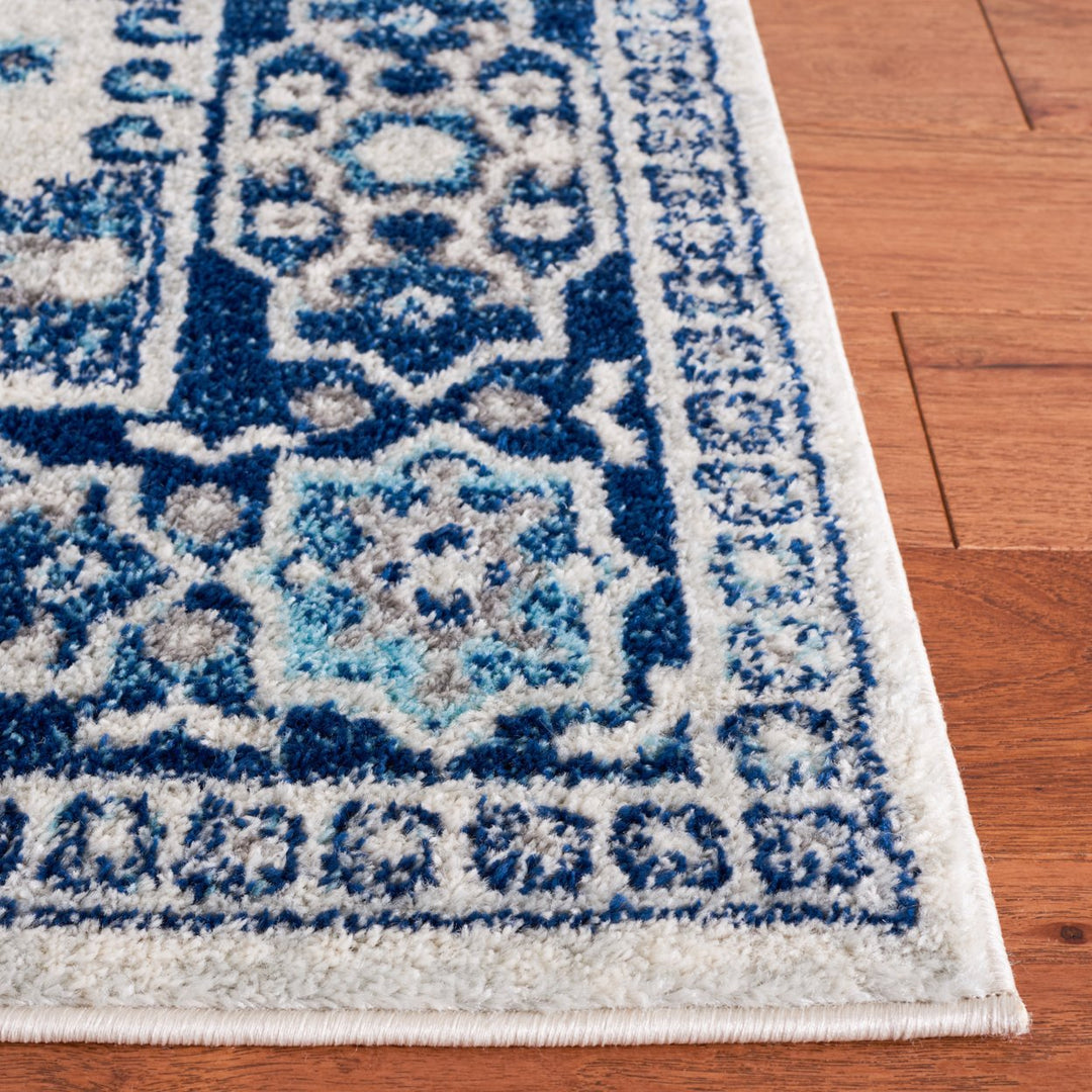 SAFAVIEH Tulum Collection TUL285B Ivory / Blue Rug Image 7