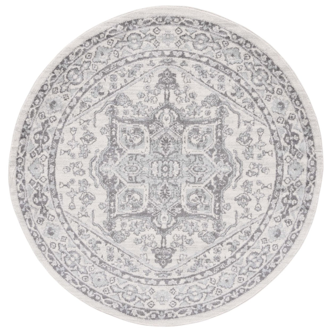 SAFAVIEH Tulum Collection TUL286C Ivory / Grey Rug Image 1