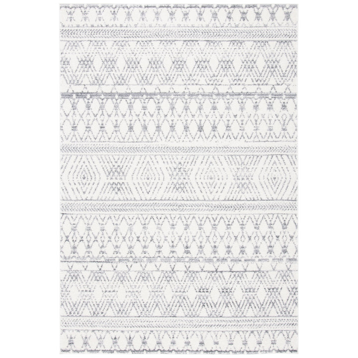 SAFAVIEH Tulum Collection TUL610A Ivory / Grey Rug Image 1