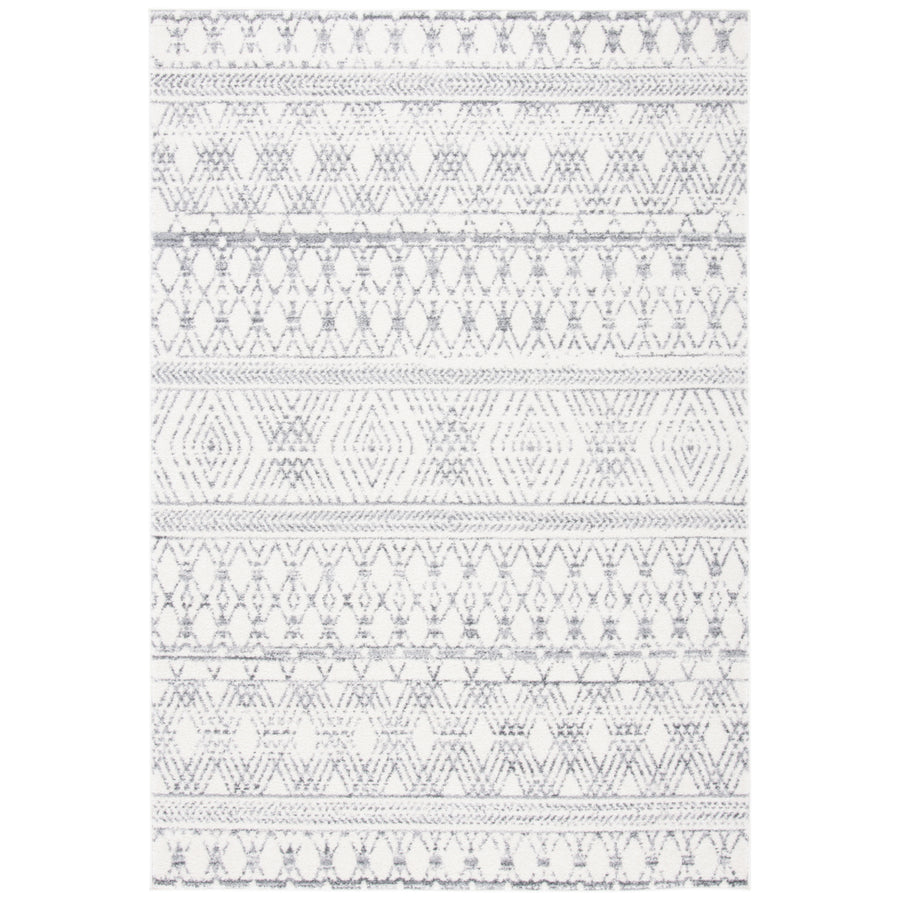 SAFAVIEH Tulum Collection TUL610A Ivory / Grey Rug Image 1