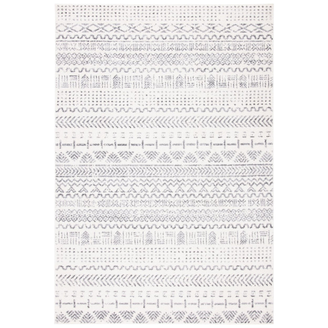 SAFAVIEH Tulum Collection TUL624A Ivory / Grey Rug Image 1