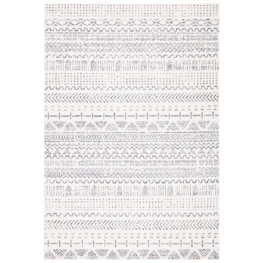 SAFAVIEH Tulum Collection TUL624A Ivory / Grey Rug Image 1