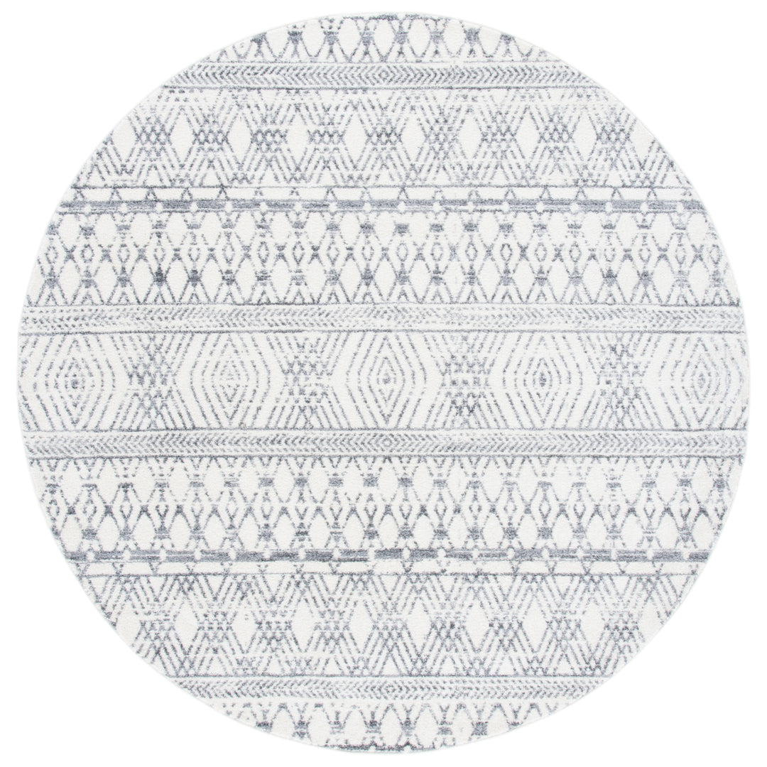 SAFAVIEH Tulum Collection TUL610A Ivory / Grey Rug Image 4