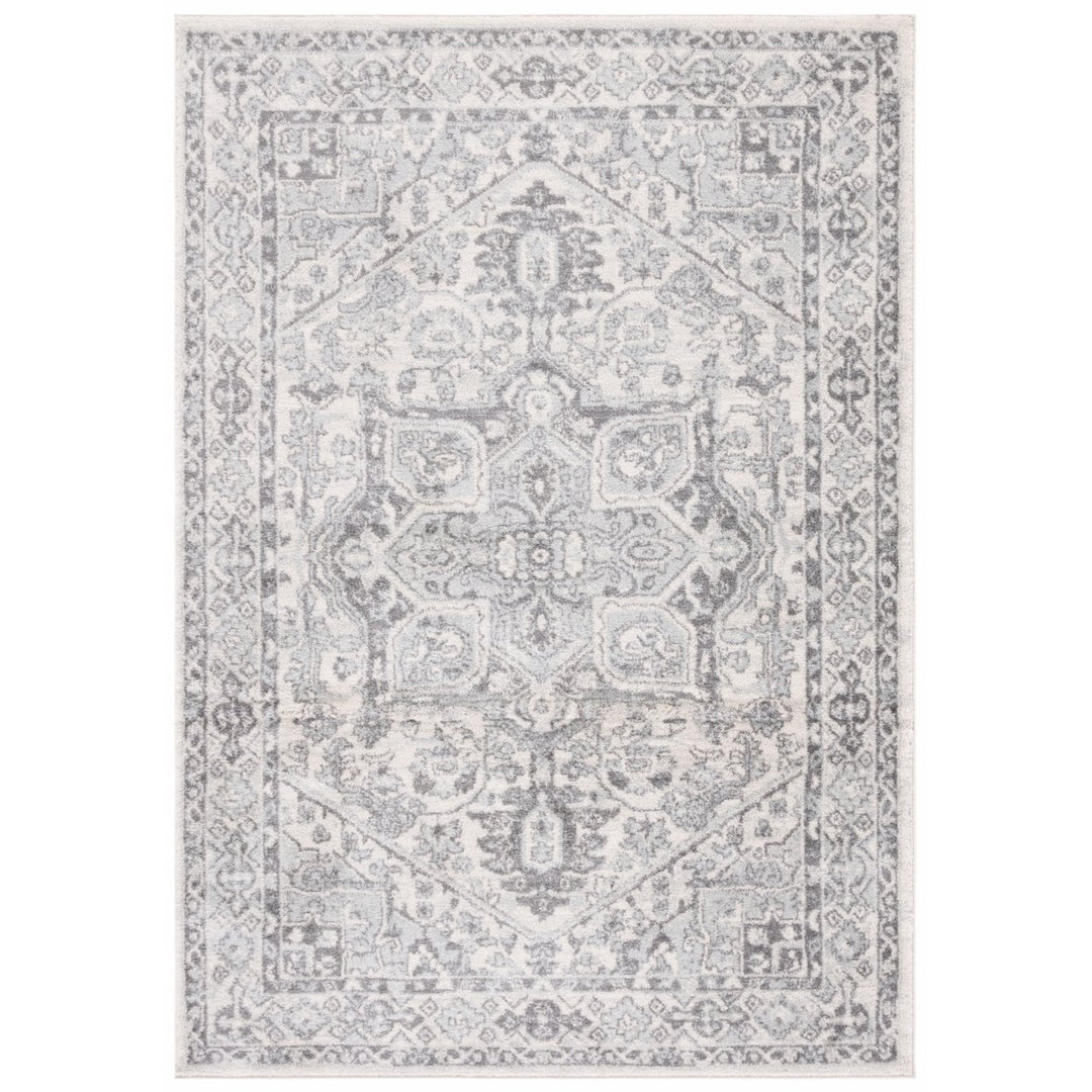 SAFAVIEH Tulum Collection TUL286C Ivory / Grey Rug Image 1