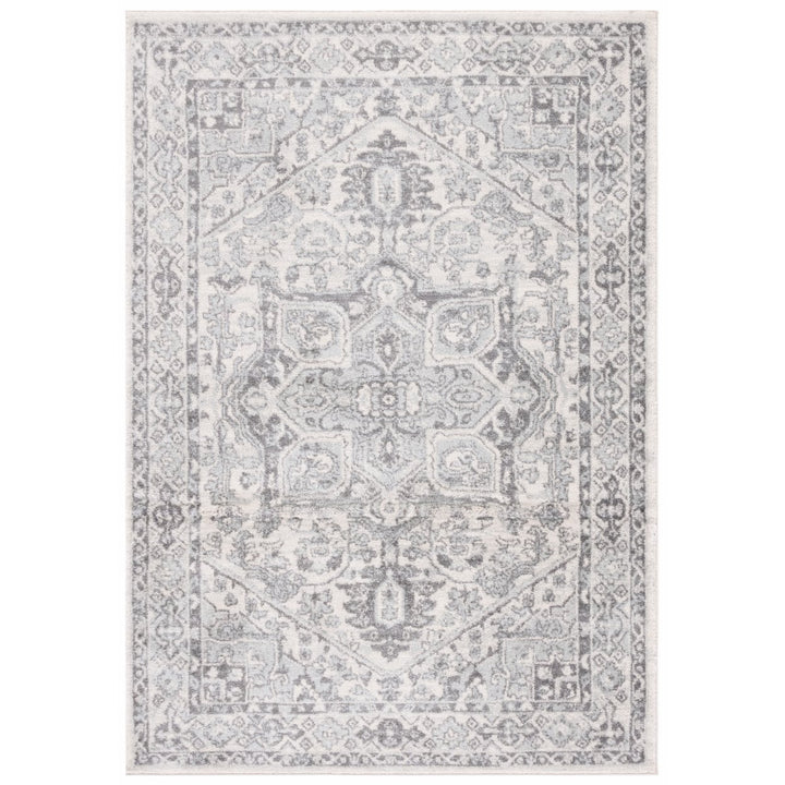 SAFAVIEH Tulum Collection TUL286C Ivory / Grey Rug Image 1