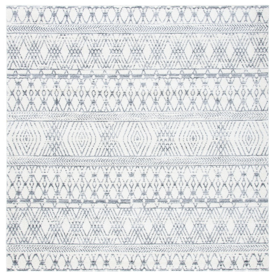 SAFAVIEH Tulum Collection TUL610A Ivory / Grey Rug Image 6