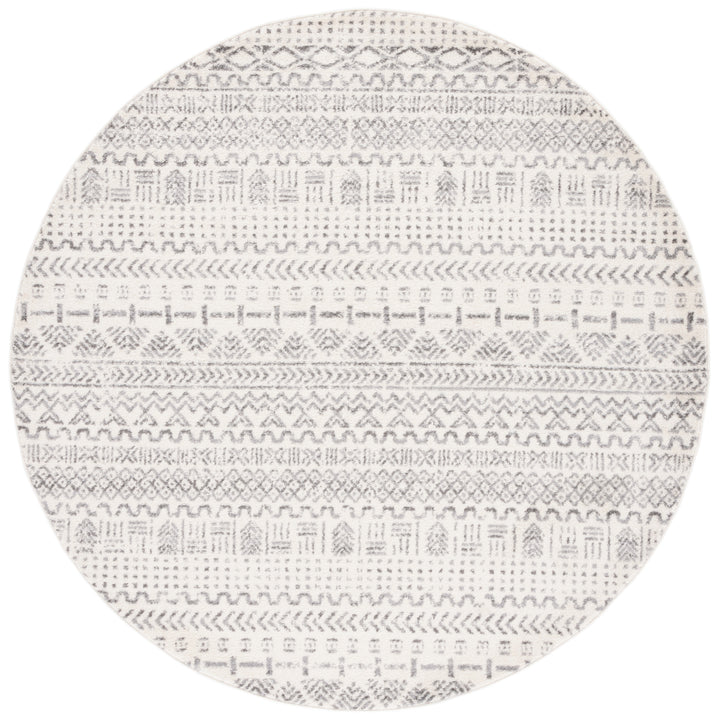 SAFAVIEH Tulum Collection TUL624A Ivory / Grey Rug Image 4