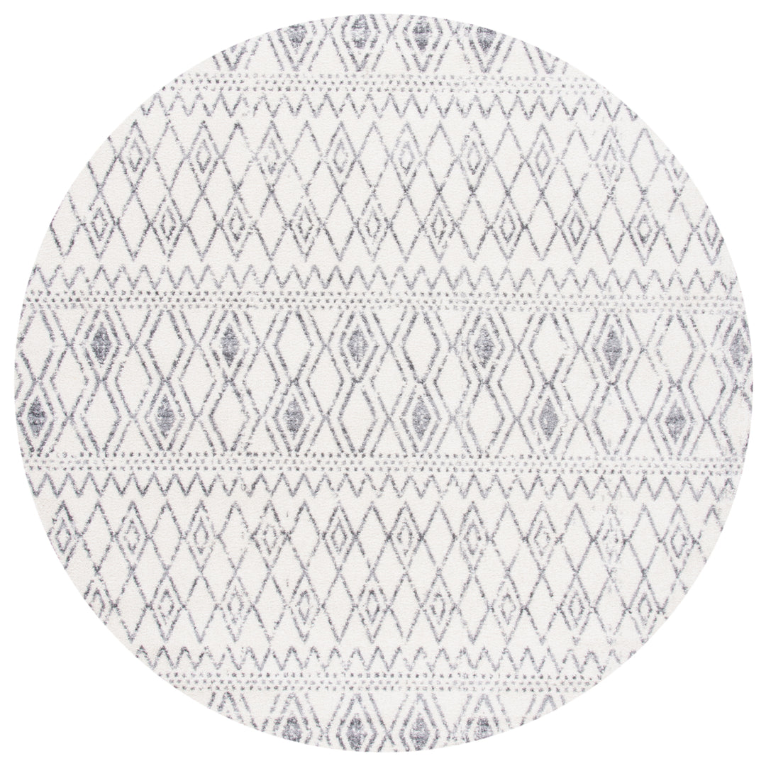 SAFAVIEH Tulum Collection TUL628A Ivory / Grey Rug Image 4