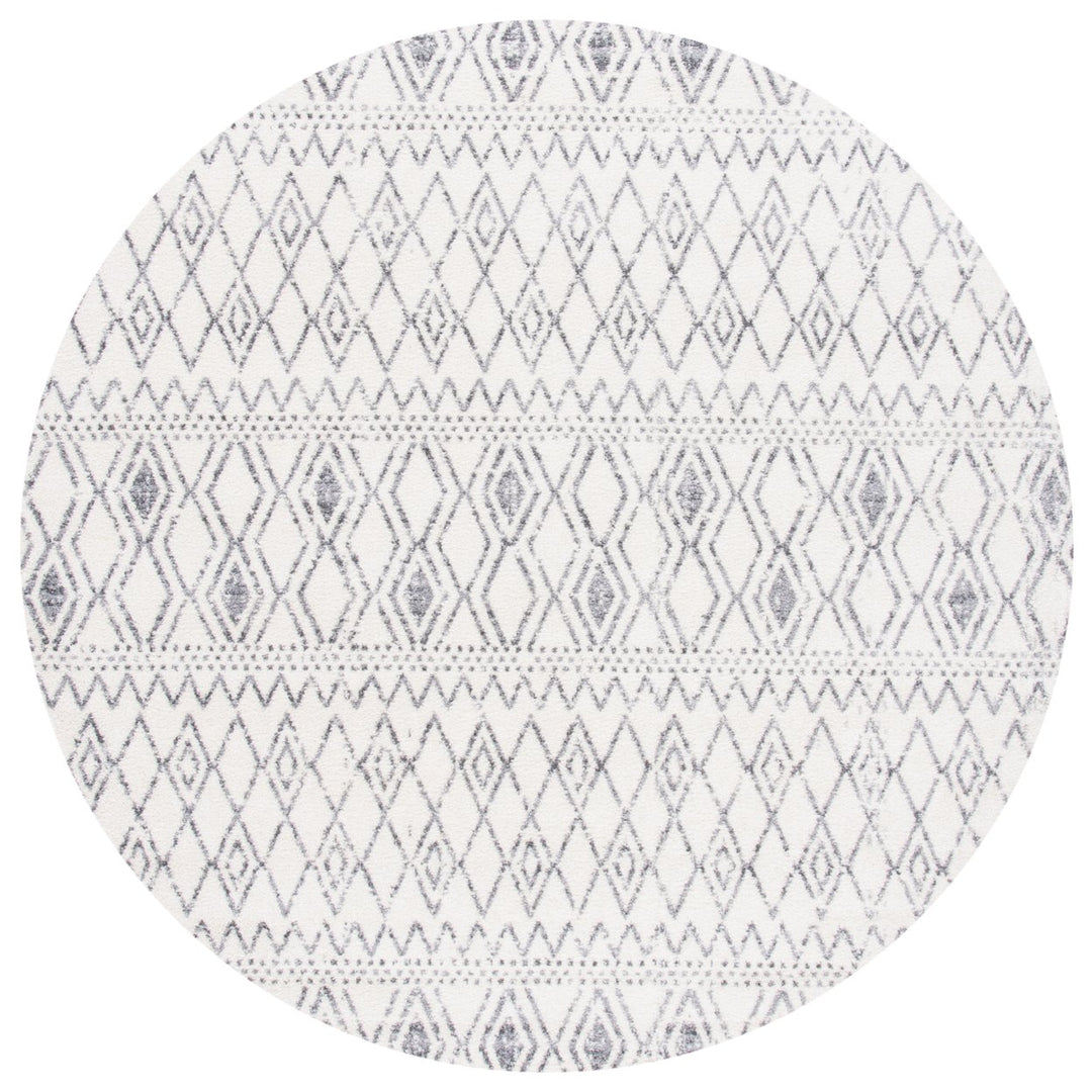 SAFAVIEH Tulum Collection TUL628A Ivory / Grey Rug Image 1