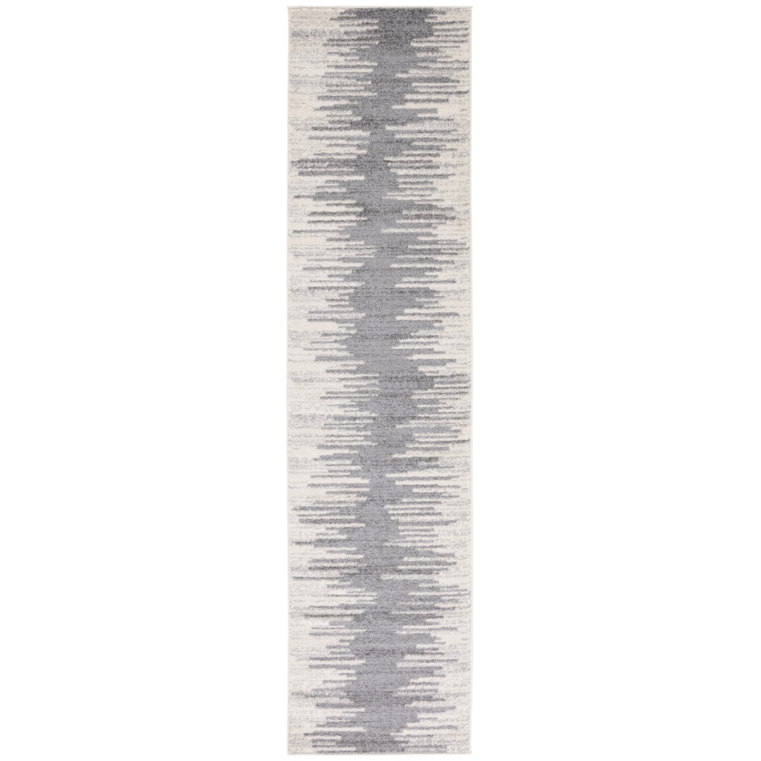 SAFAVIEH Tulum Collection TUL638F Dark Grey / Ivory Rug Image 5