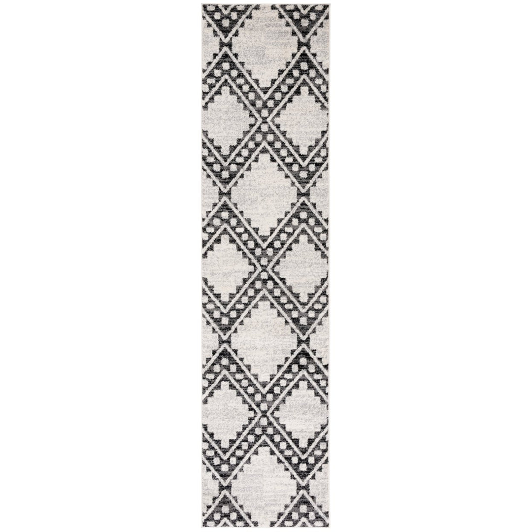 SAFAVIEH Tulum Collection TUL642A Ivory / Black Rug Image 1