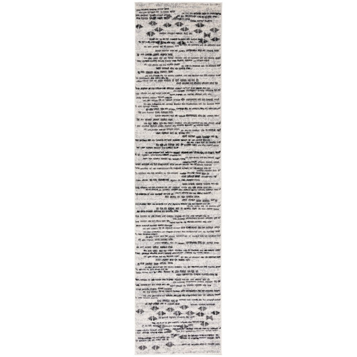 SAFAVIEH Tulum Collection TUL640Z Black / Ivory Rug Image 1