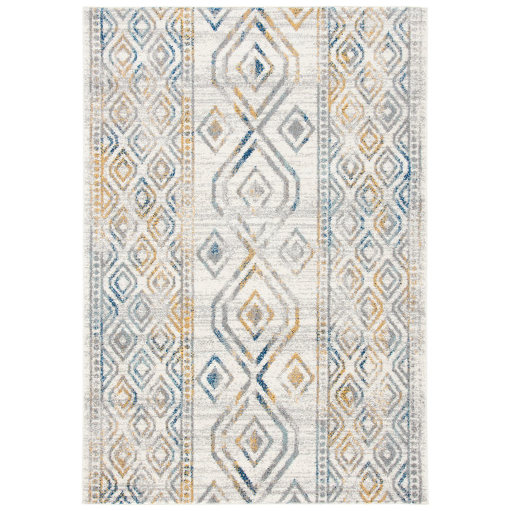 SAFAVIEH Tulum Collection TUL636A Ivory / Grey Rug Image 10