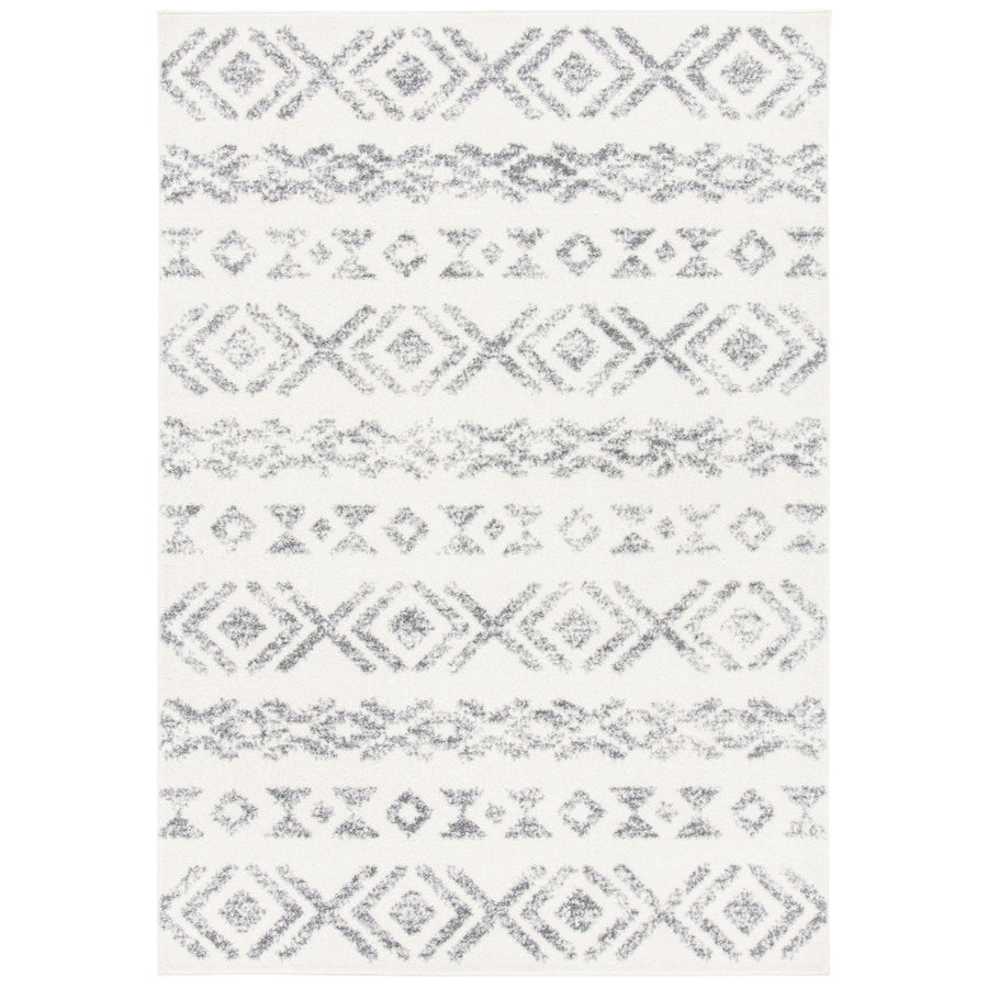 SAFAVIEH Tulum Collection TUL653A Ivory / Grey Rug Image 1