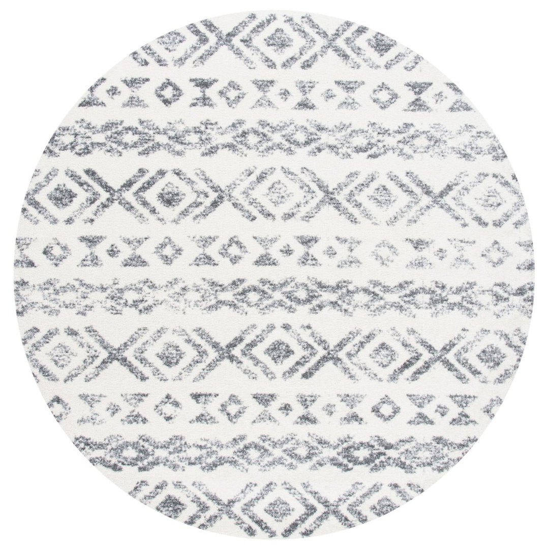 SAFAVIEH Tulum Collection TUL653A Ivory / Grey Rug Image 4