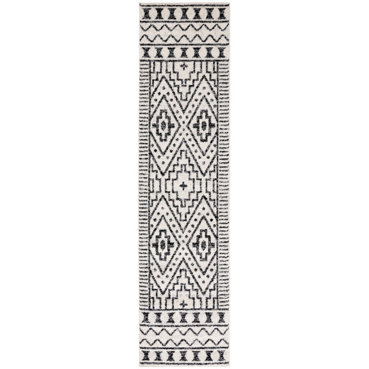 SAFAVIEH Tulum Collection TUL648Z Black / Ivory Rug Image 5